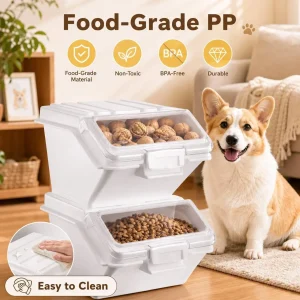 2 Pack Dog Food Storage Container with Scoop
