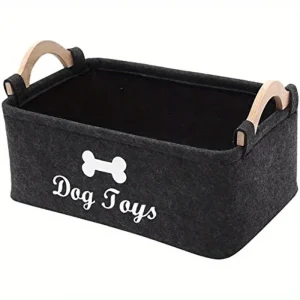 Felt pet toy box, storage basket box