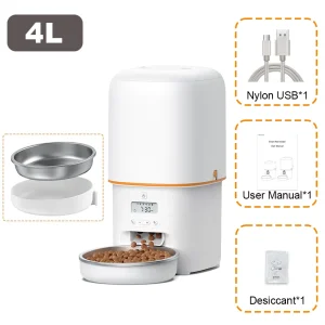 4L Automatic Cat Feeder, Smart Pet Food Dispenser