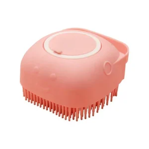 Dog Cat Bathing Brush Pet Massage Shampoo Dispenser