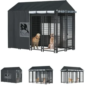 Outdoor Dog Kennel Cover - Full Coverage Waterproof